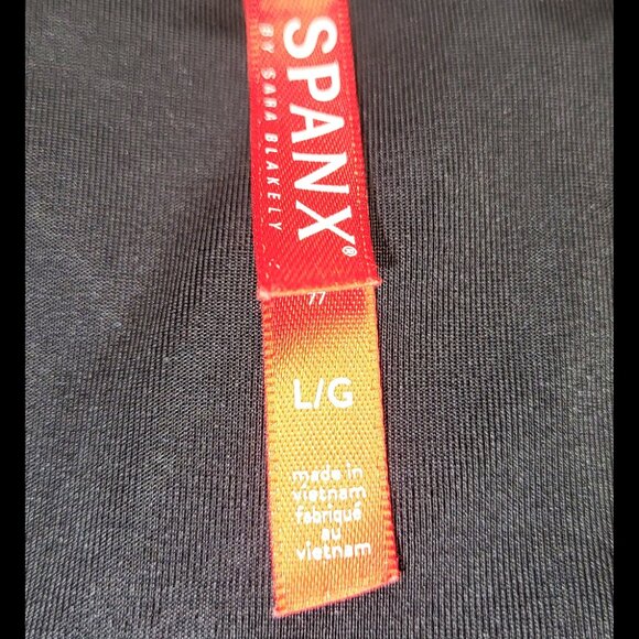 USED Women's Spanx by Sarah Blakely Black Faux Leather Leggings Size Large 2437 - Picture 7 of 17